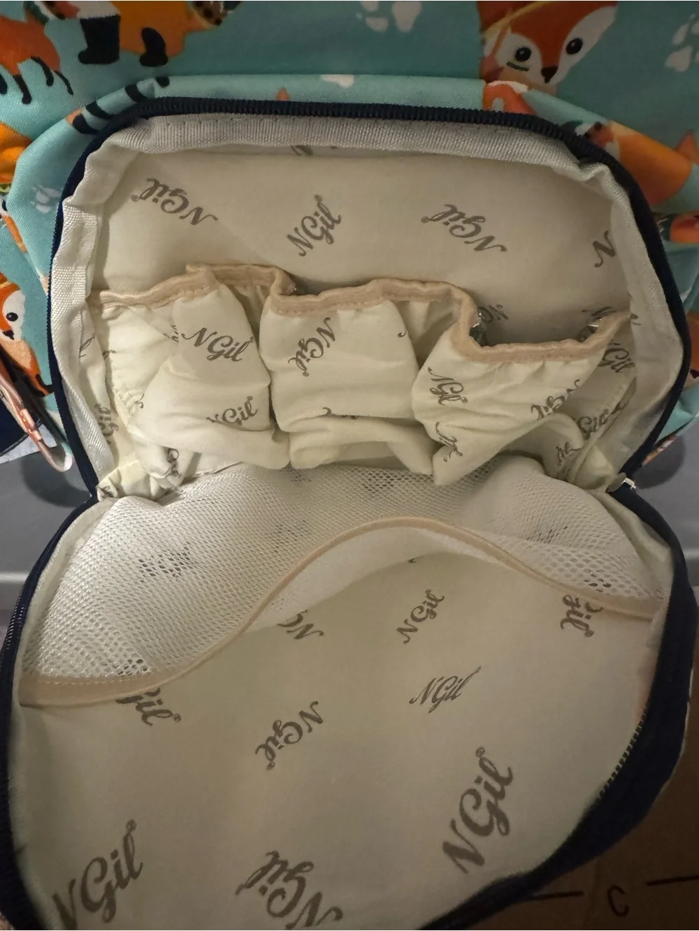 NGIL Fox Diaper backpack & matching wallet